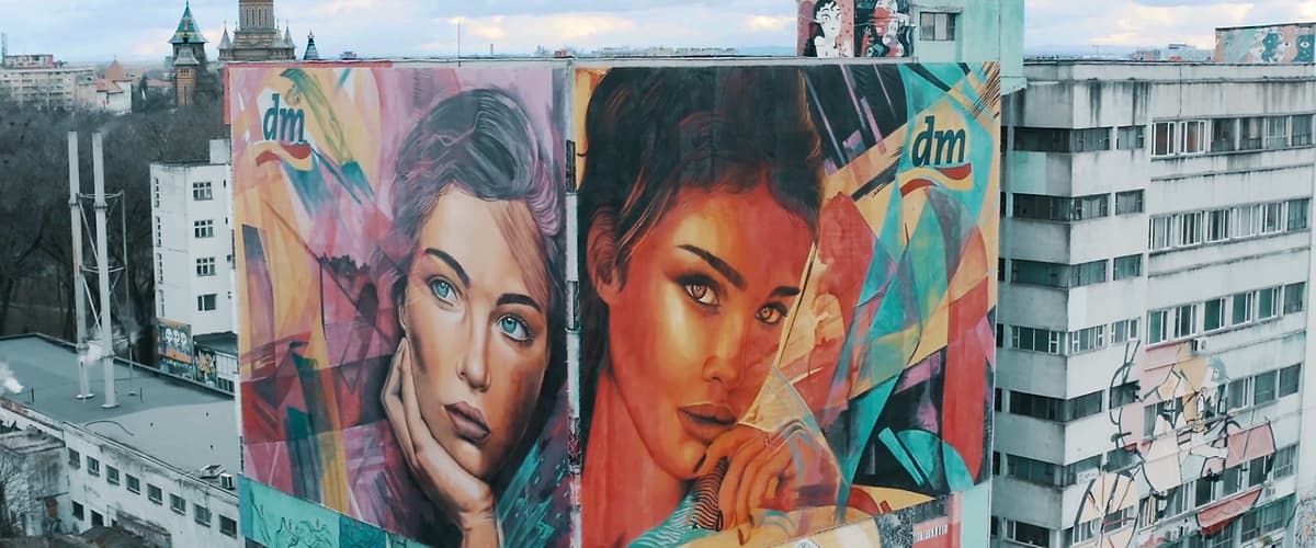 Cel mai mare mesh pictat care purifică aerul