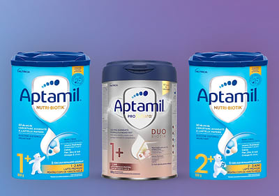 Lapte praf Aptamil pentru copii 1+ și 2+