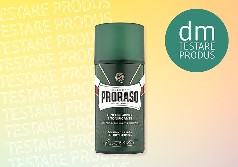 Spuma pentru bărbierit de la Proraso