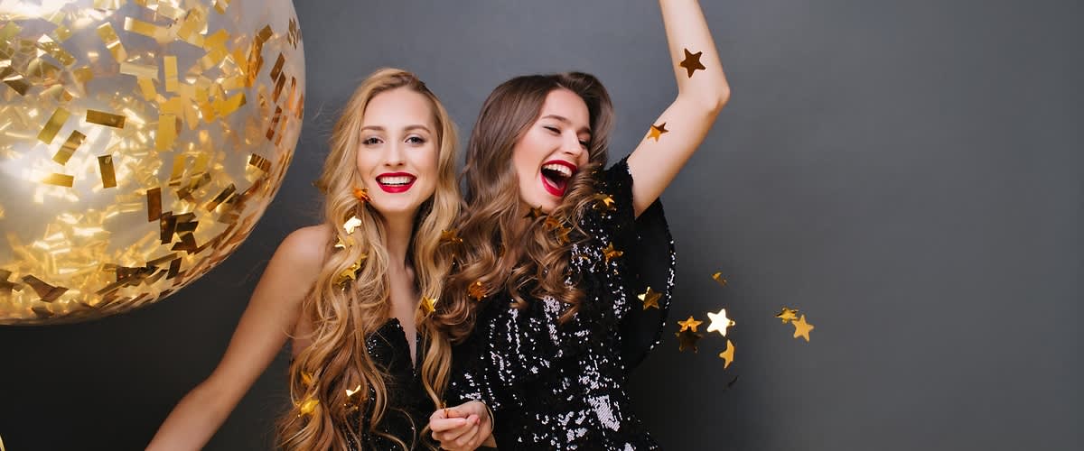 Frauen Make-up Weihnachtsfeier