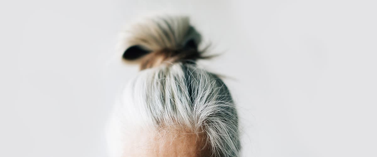 Graue Haare