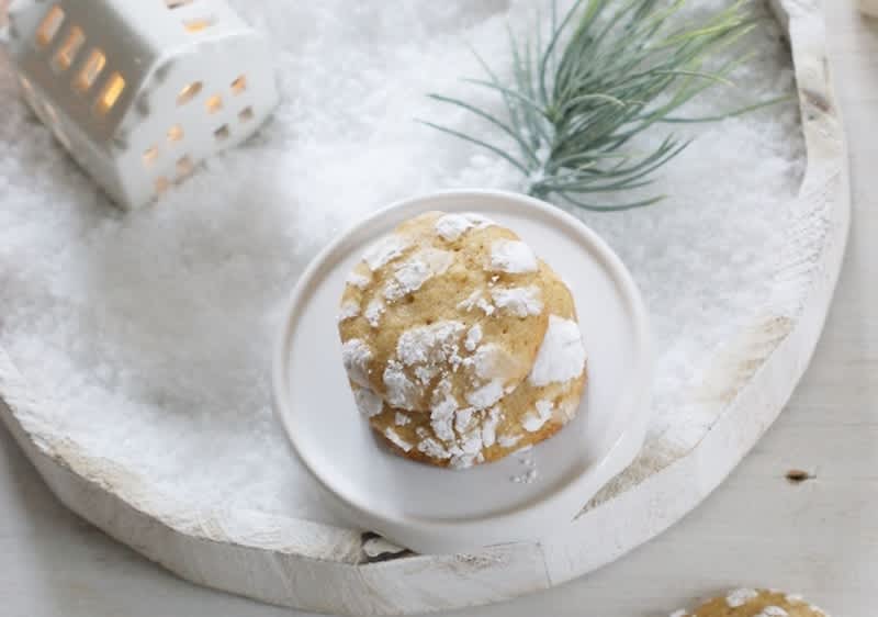 Süße Lebkuchen-Crinkle-Cookies