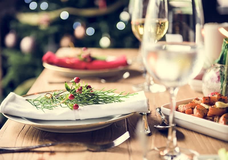 Weihnachtliches Festtafel