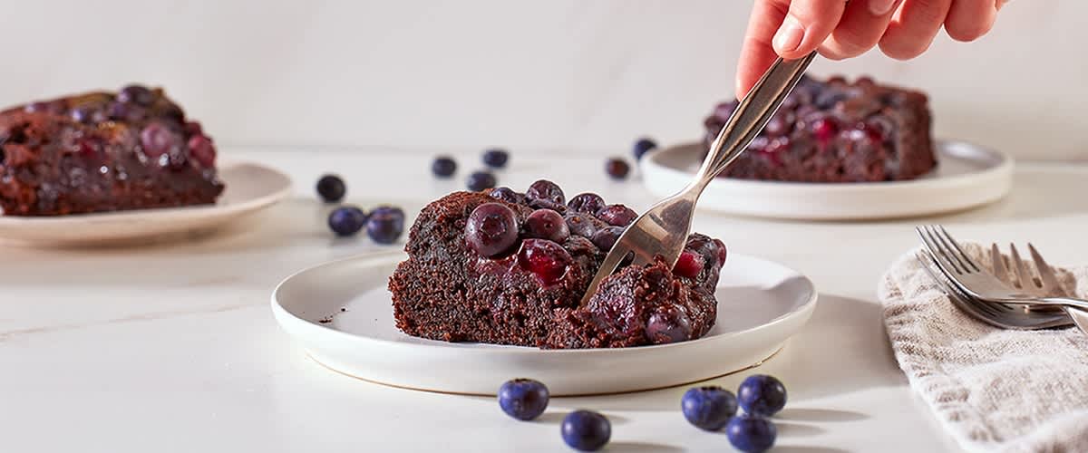Blaubeerbrownie
