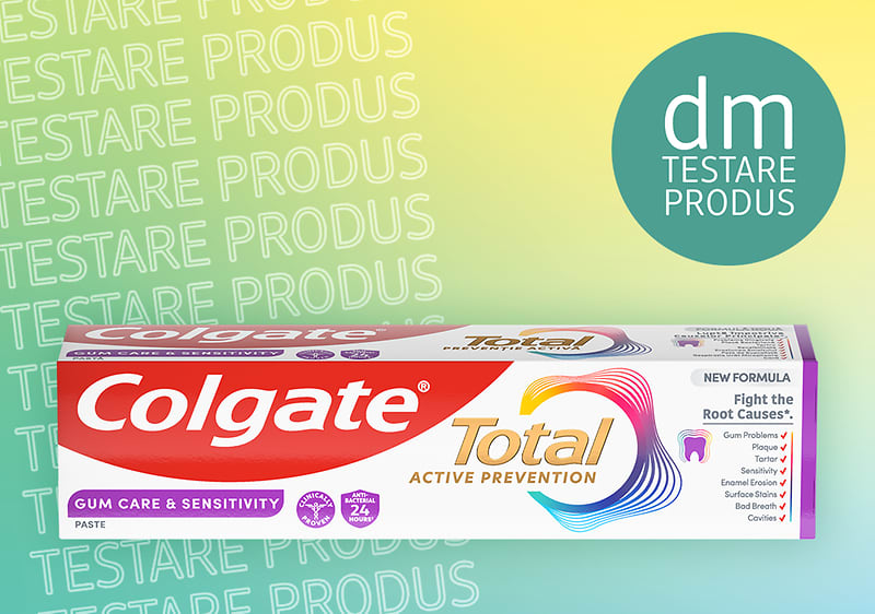 Pastă de dinți Colgate Total pentru îngrijirea gingiilor și sensibilitate