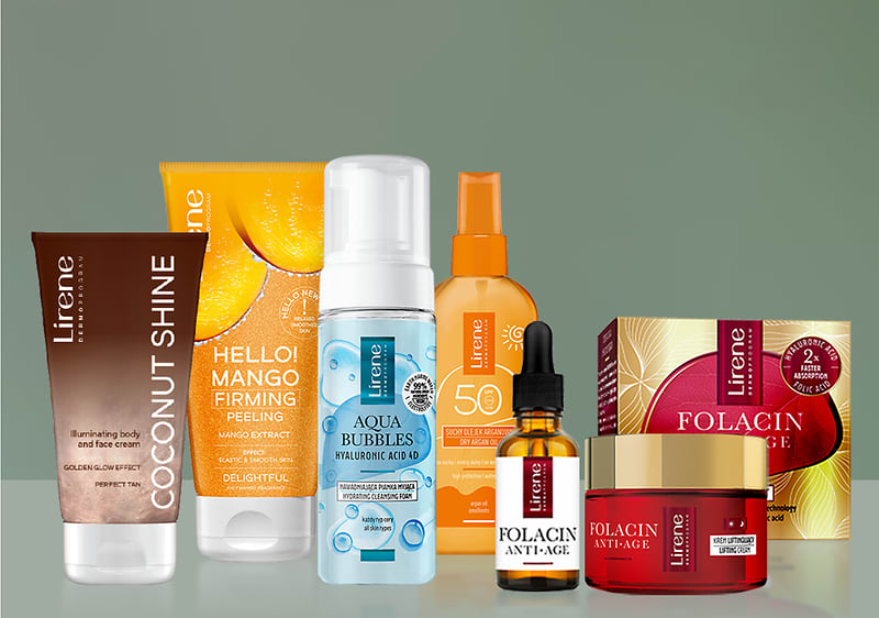 Produse cosmetice Lirene pentru îngrijirea pielii și protecție solară