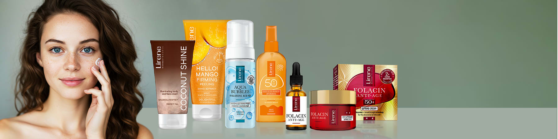 Produse cosmetice Lirene pentru îngrijirea pielii și protecție solară