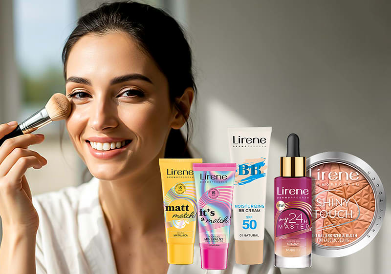 Produse cosmetice Lirene: fond de ten, BB cream, pudră, ruj și cremă matifiantă