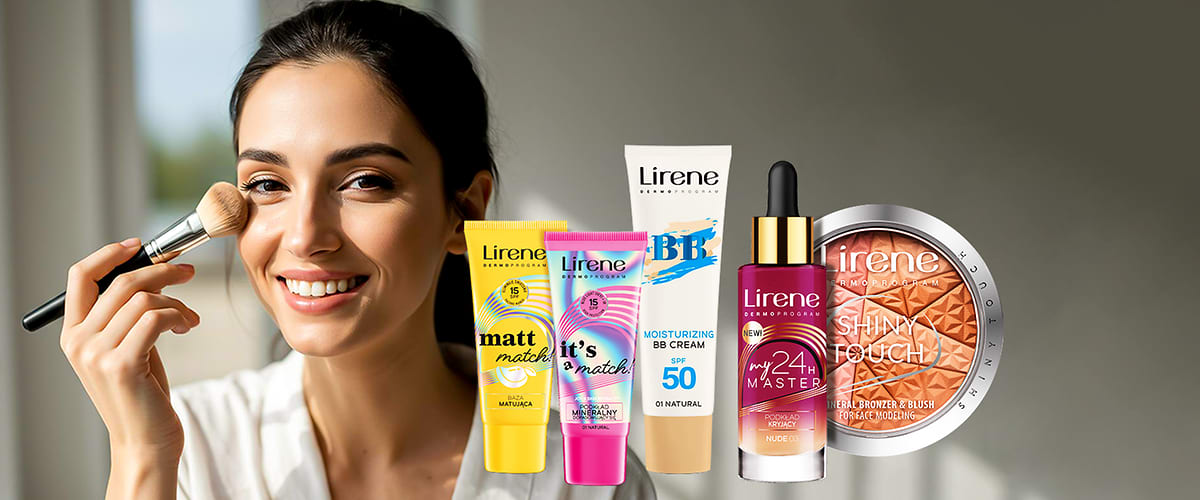 Produse cosmetice Lirene: fond de ten, BB cream, pudră, ruj și cremă matifiantă