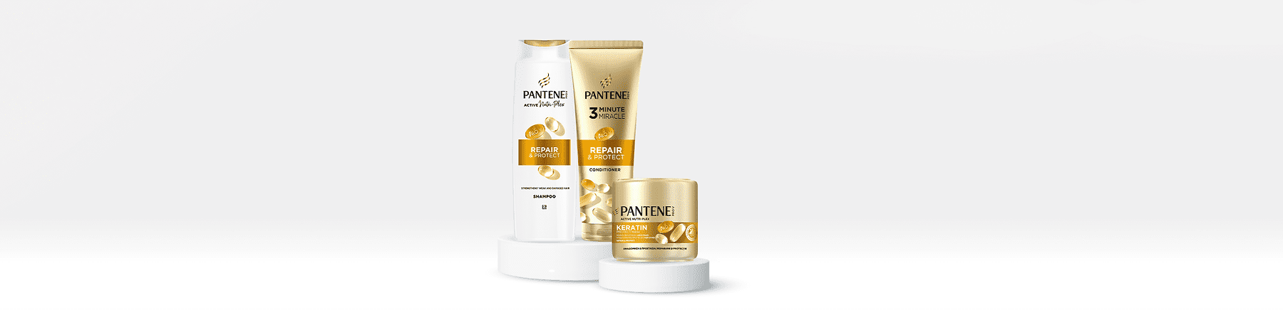 Produse Pantene pentru îngrijirea părului: șampon, balsam și mască keratină