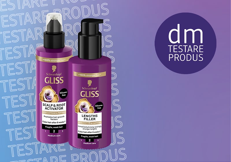 Produse Hask cu ulei de argan pentru păr pe fundal albastru