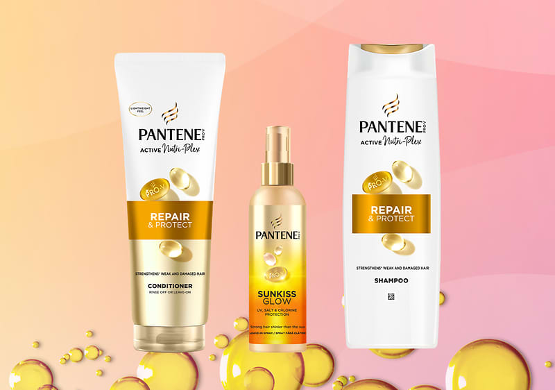 Produse Pantene pentru îngrijirea părului: șampon, balsam și mască keratină