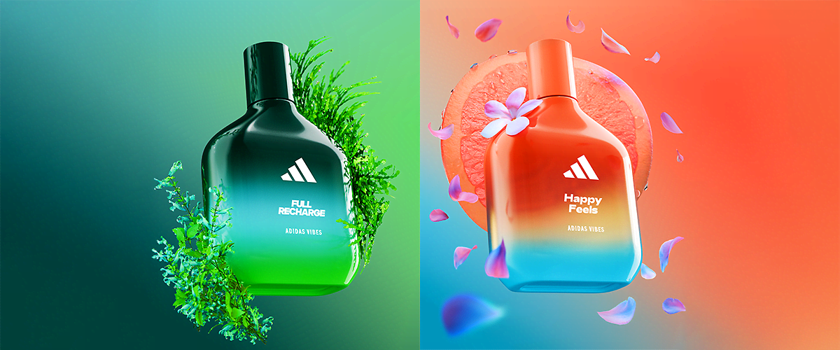 Parfum Adidas Vibes cu plante verzi și grapefruit roz