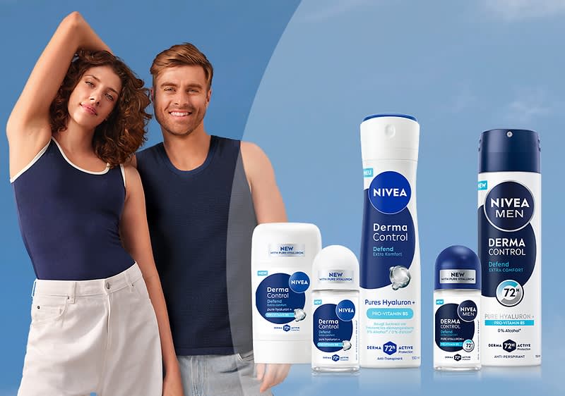 Produse Nivea pentru îngrijirea pielii și deodorante pentru bărbați și femei