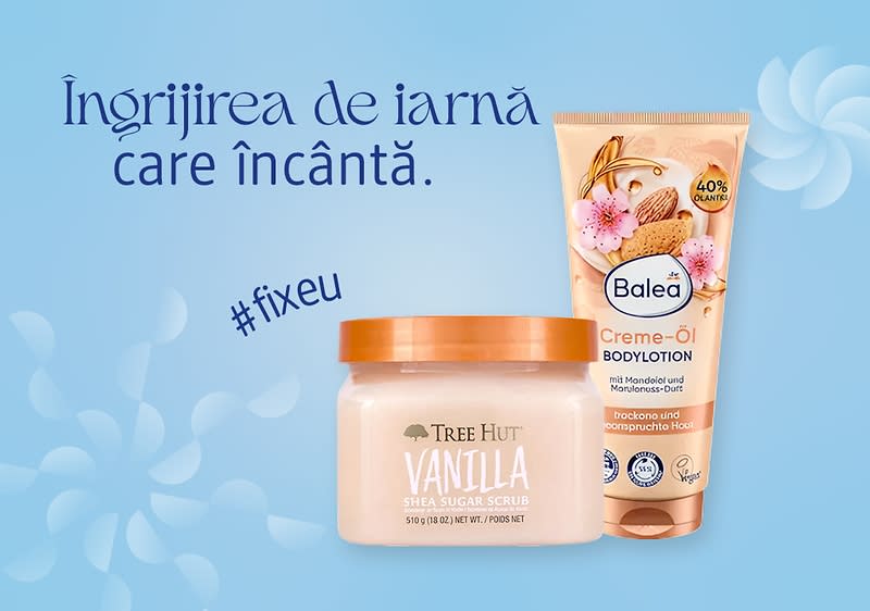 Îngrijire de iarnă cu scrub și cremă pentru corp