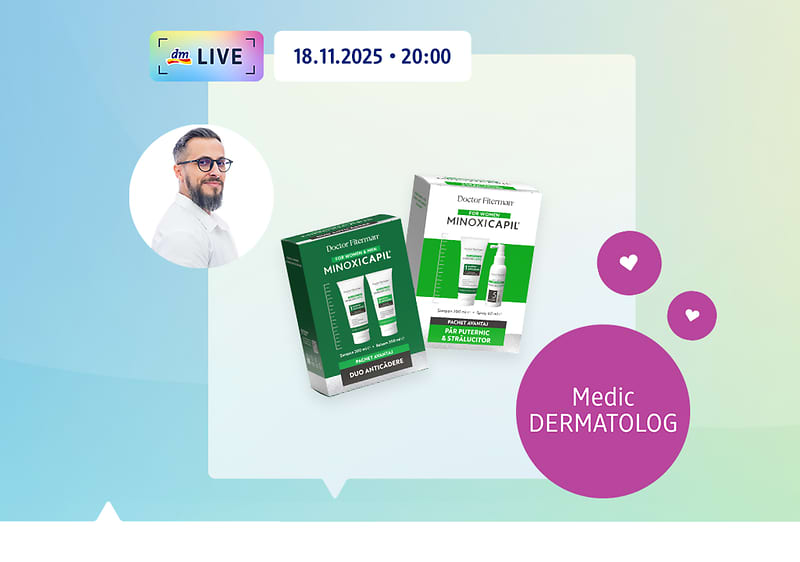 Produse dermatologice și un medic dermatolog pe fundal colorat