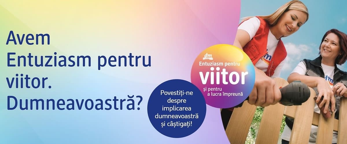 Text despre entuziasm și implicare pe fundal colorat