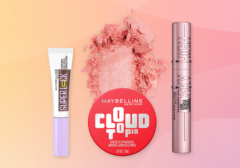 Machiaj set ruj lichid, pudră compactă Cloudtopia și primer Super Stay