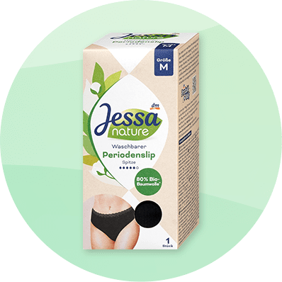 Balenie menštruačných nohavičiek Jessa Nature veľkosti M s 80% bio bavlnou.