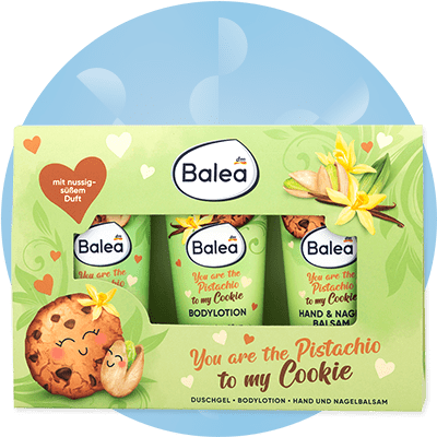 Balea sada telovej kozmetiky s vôňou pistáciového koláčika v zelenom balení