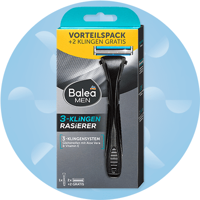 Balenie pánskeho holiaceho strojčeka Balea s tromi čepeľami