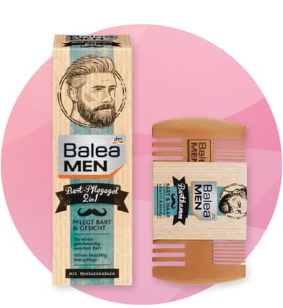 Balea Men balzam na bradu a drevený hrebeň na bradu