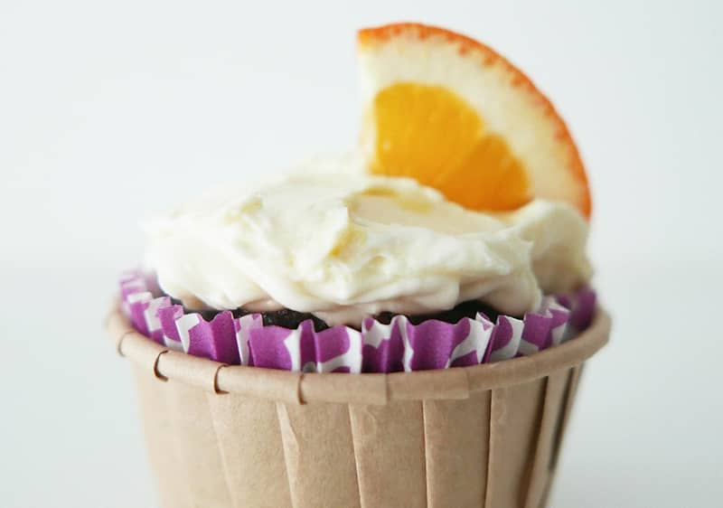 Cupcake s pomarančom.