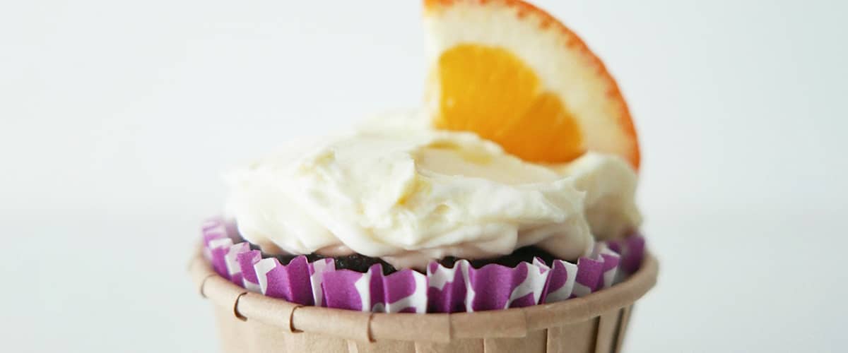 Cupcake s pomarančom.