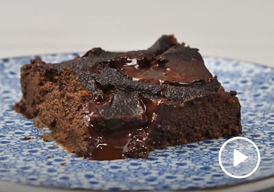 Avokádovo-čokoládový brownie