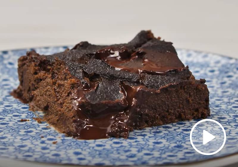 Avokádovo-čokoládový brownie