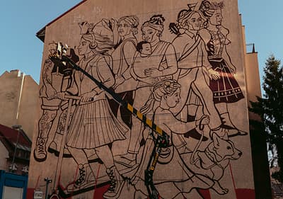 mural Rajská ulica Bratislava