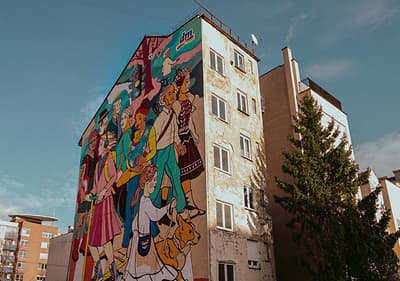 mural Rajská ulica Bratisla