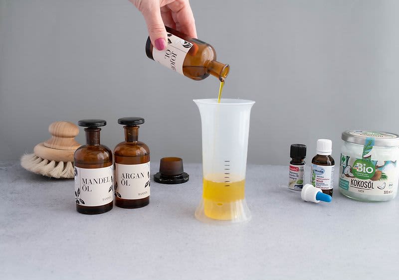 miešanie základného oleja