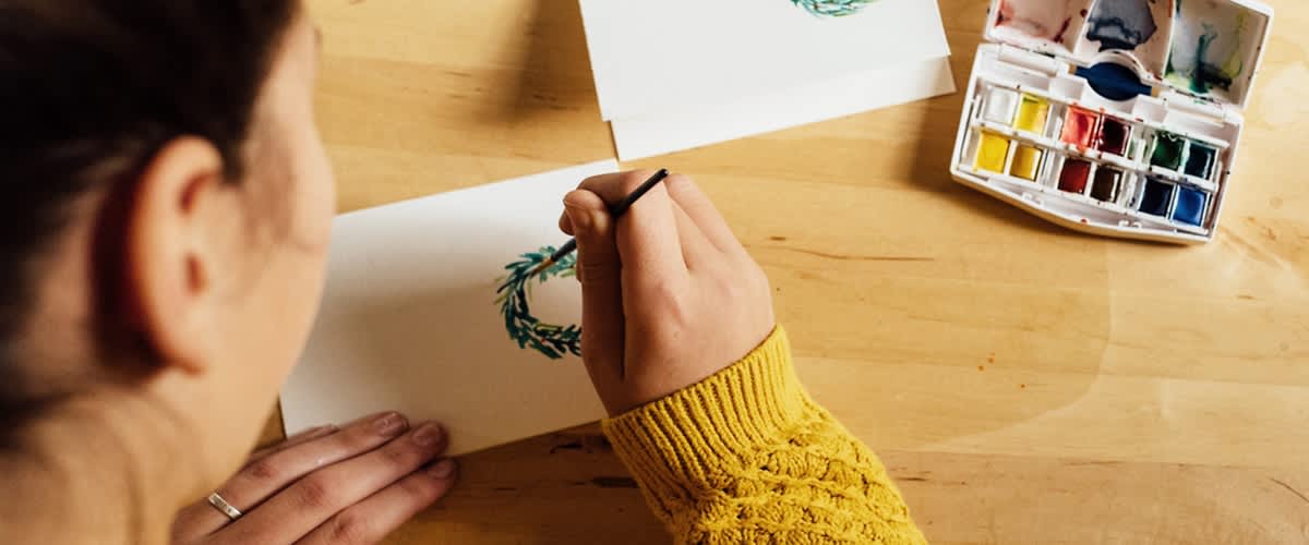 Výroba vianočnej pohľadnice