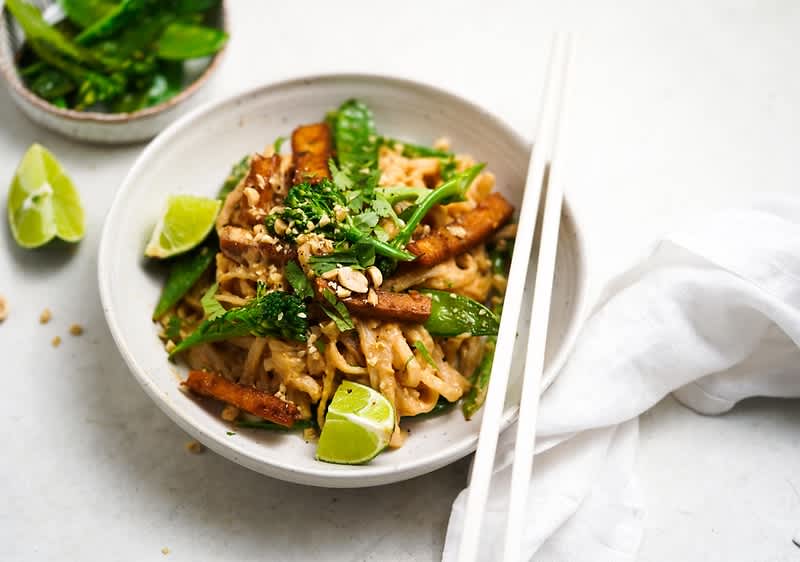 Arašidové rezance s tofu