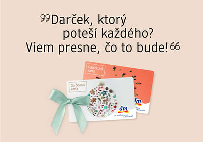 dm darčekové karty