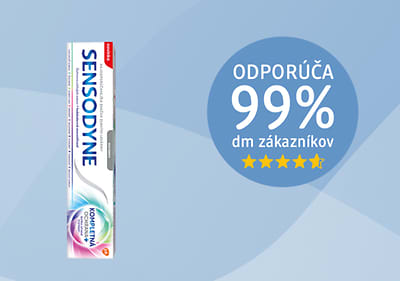 Sensodyne zubná pasta s fluoridom Whitening Kompletná ochrana+