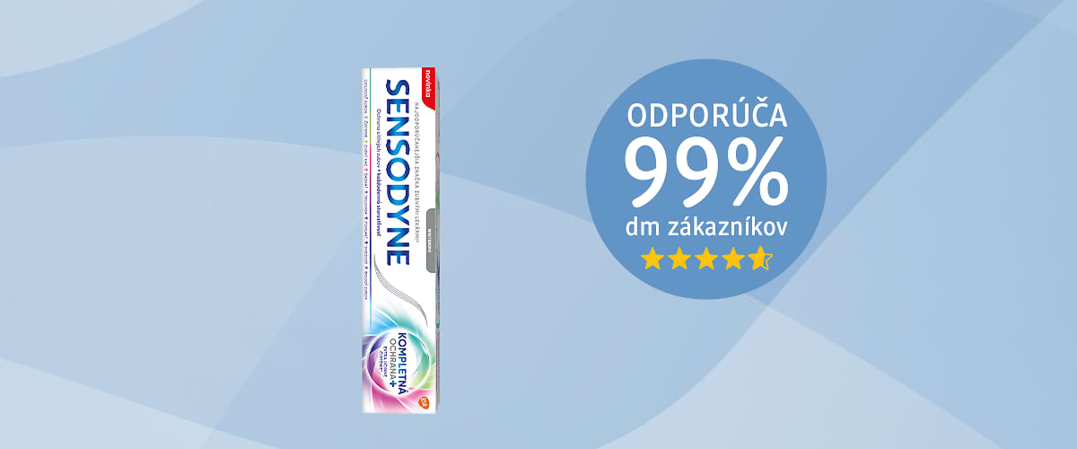 Sensodyne zubná pasta s fluoridom Whitening Kompletná ochrana+
