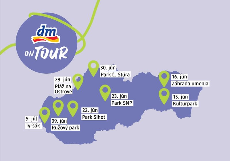 Mapa dm oun tour
