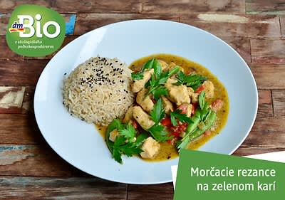 Marinované morčacie na zelenom karí
