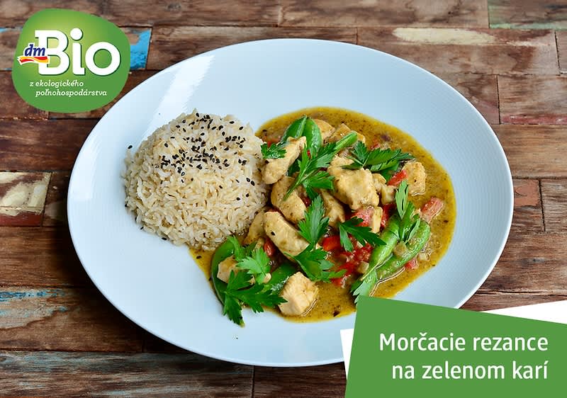 Marinované morčacie na zelenom karí