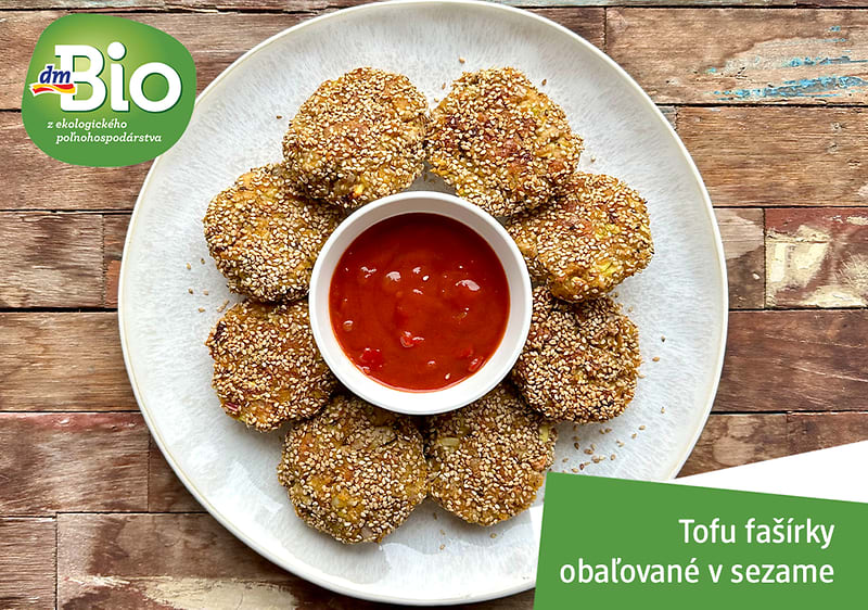 Tofu fašírky obaľované v sezame