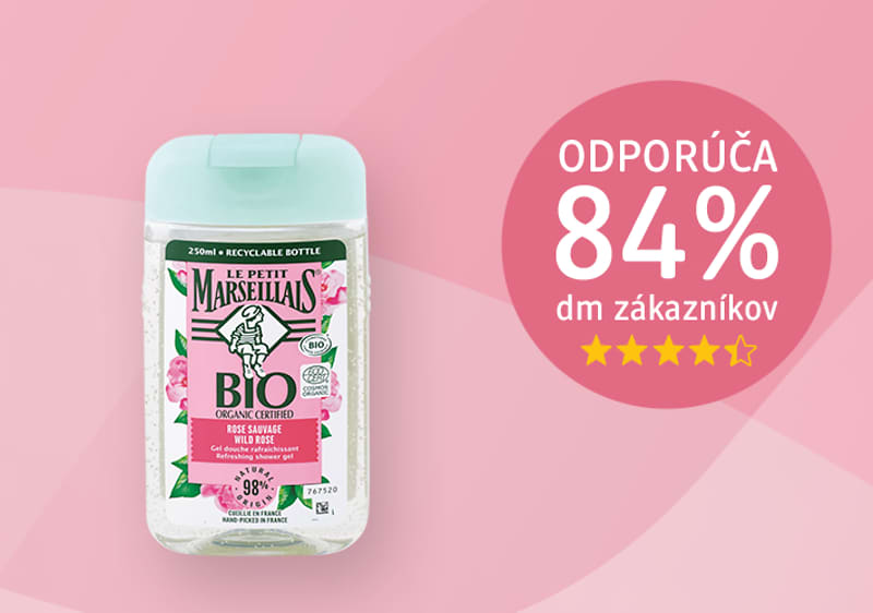LE PETIT MARSEILLAIS Sprchovací gél Bio Divoká Ruža, 250 ml