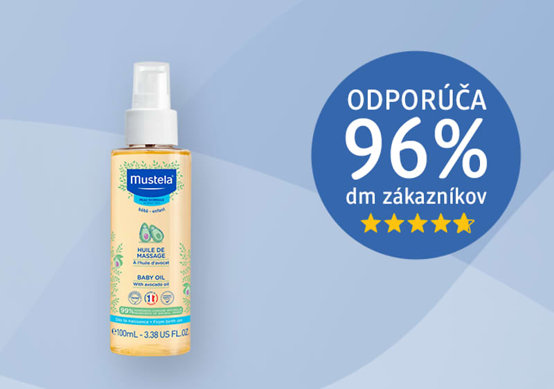 Mustela Detský masážny olej, 100 ml
