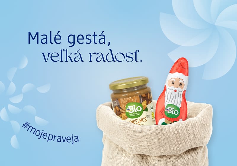 mikulášska nádielka a text "Malé gestá, veľká radosť."