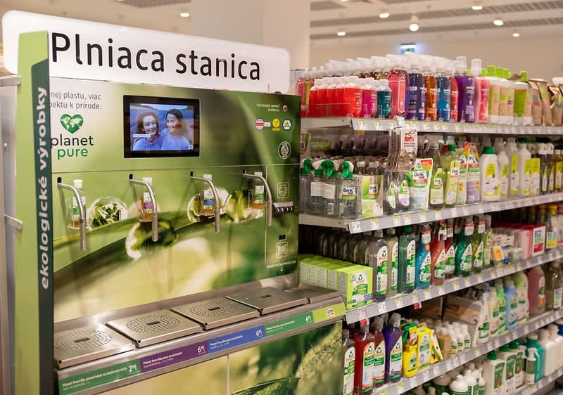 plniace stanice v predajni