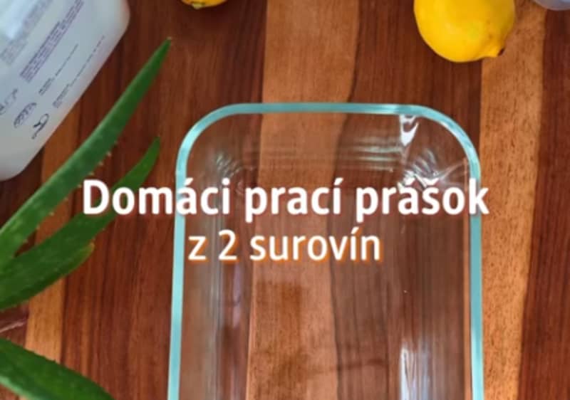 Domáci prací prášok z 2 surovín
