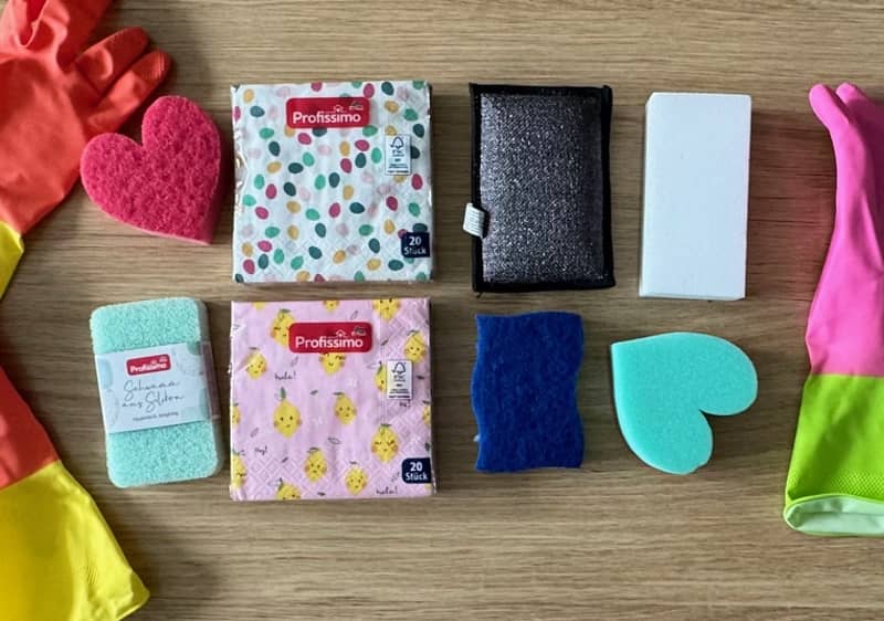 hubky položené na stole