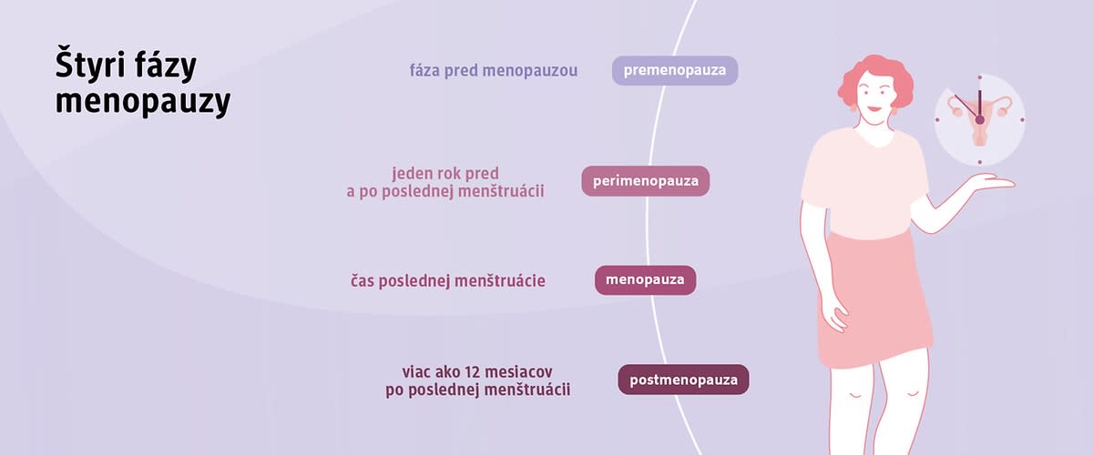 4 fázy menopauzy