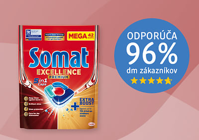 Somat Excellence Premium 5in1 kapsuly do umývačky 42ks